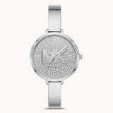 Michael Kors Charley Quartz Crystals Silver Dial Silver Steel Strap Watch For Women - MK4432 Authentic Buy Shop Now