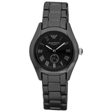 Emporio Armani Ceramica Quartz Black Dial Black Steel Strap Watch For Women - AR1402 Authentic Buy Shop Now