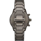 Emporio Armani Mario Chronograph White Dial Black Steel Strap Watch For Men - AR11471 Authentic Buy Shop Now