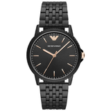 Emporio Armani Interchangeable Black Dial Black Steel Strap Watch For Men - AR80021 Authentic Buy Shop Now