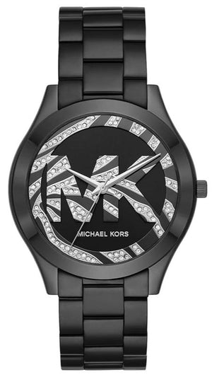 Michael Kors Runway Quartz Black Dial Black Steel Strap Watch For Women - MK4562 Authentic Buy Shop Now
