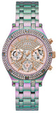 Guess Heiress Multifunction Diamonds Purple Dial Purple Steel Strap Watch for Women - GW0440L3 Authentic Buy Shop Now