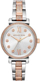 Michael Kors Sophie Chronograph Silver Dial Two Tone Steel Strap Watch For Women - MK3880 Authentic Buy Shop Now