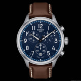 Tissot Chrono XL Vintage Blue Dial Brown Leather Strap Watch For Men - T116.617.16.042.00 Authentic Buy Shop Now
