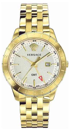 Versace Univers Quartz White Dial Gold Steel Strap Watch for Men - VEBK00518 Authentic Buy Shop Now