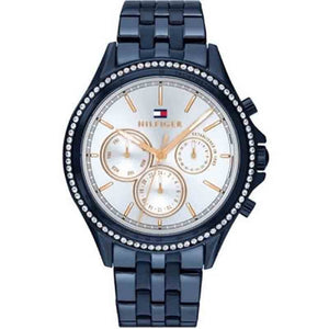 Tommy Hilfiger Ari Diamonds White Dial Blue Steel Strap Watch for Women - 1782003 Authentic Buy Shop Now