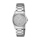 Gucci G Timeless Quartz Silver Dial Silver Steel Strap Watch For Women - YA126551 Authentic Buy Shop Now