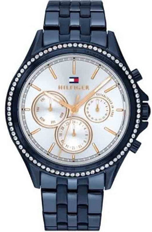 Tommy Hilfiger Ari Diamonds White Dial Blue Steel Strap Watch for Women - 1782003 Authentic Buy Shop Now