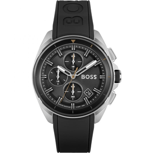 Hugo Boss Volane Grey Dial Black Silicone Strap Watch for Men - 1513953 Authentic Buy Shop Now