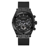 Guess Continental Chronograph Black Dial Black Mesh Strap Watch For Men - GW0582G3 Authentic Buy Shop Now