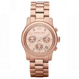 Michael Kors Runway Rose Gold Dial Rose Gold Steel Strap Watch for Women - MK5128 Authentic Buy Shop Now