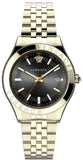 Versace Quartz Black Dial Gold Steel Strap Watch For Men - VEVK01221 Authentic Buy Shop Now