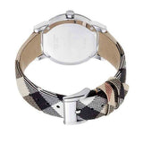 Burberry The City Smoke Dial Checked Brown Leather Strap Watch for Men - BU9358 Authentic Buy Shop Now