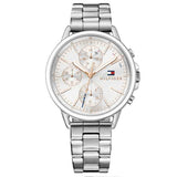 Tommy Hilfiger Carly White Dial Silver Stainless Steel Strap Watch for Women - 1781787 Authentic Buy Shop Now