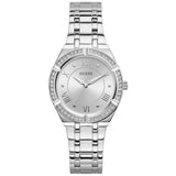 Guess Cosmo Diamonds Silver Dial Silver Steel Strap Watch For Women - GW0033L1 Authentic Buy Shop Now