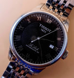 Tissot Le Locle Powermatic 80 Black Dial Silver Steel Strap Watch For Men - T006.407.11.053.00 Authentic Buy Shop Now