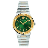 Versace Greca Green Dial Silver Steel Strap Watch for Women - VEVH00720 Authentic Buy Shop Now