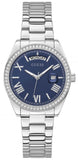 Guess Luna Diamonds Blue Dial Silver Steel Strap Watch for Women - GW0307L1 Authentic Buy Shop Now