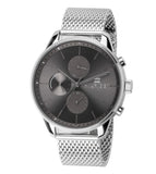 Tommy Hilfiger Chase Quartz Grey Dial Silver Mesh Bracelet Watch For Men - 1791484 Authentic Buy Shop Now