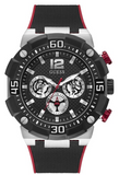 Guess Navigator Black Dial Black Rubber Strap Watch for Men - GW0264G1 Authentic Buy Shop Now