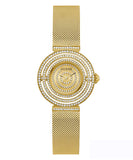 Guess Dream Quartz Gold Dial Gold Mesh Strap Watch For Women - GW0550L2 Authentic Buy Shop Now