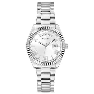 Guess Luna Silver Dial Silver Steel Strap Watch for Women - GW0308L1 Authentic Buy Shop Now