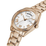 Guess Luna White Dial Rose Gold Steel Strap Watch for Women - GW0308L3 Authentic Buy Shop Now
