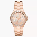 Michael Kors Lennox Quartz Rose Gold Dial Rose Gold Steel Strap Watch For Women - MK7405 Authentic Buy Shop Now