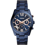 Fossil Perfect Boyfriend Multifunction Blue Dial Blue Steel Strap Watch for Women - ES4093 Authentic Buy Shop Now