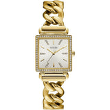 Guess Vanity Diamonds Silver Dial Gold Steel Strap Watch for Women - W1030L2 Authentic Buy Shop Now