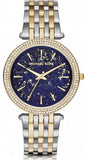 Michael Kors Darci Quartz Blue Dial Two Tone Steel Strap Watch For Women - MK3401 Authentic Buy Shop Now