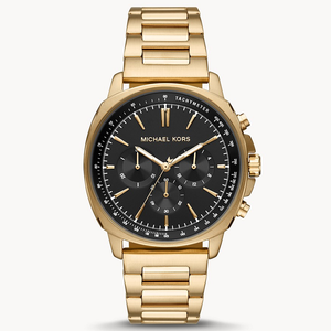 Michael Kors Sullivan Quartz Black Dial Gold Steel Strap Watch For Men - MK8969 Authentic Buy Shop Now