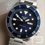 Seiko 5 Sports Automatic Analog Blue Dial Silver Steel Strap Watch For Men - SRPD51K1 Authentic Buy Shop Now