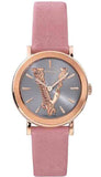 Versace Virtus Quartz Grey Dial Pink Leather Strap Watch for Women - VEHC00319 Authentic Buy Shop Now