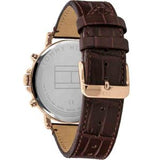 Tommy Hilfiger Daniel Black Dial Brown Leather Strap Watch for Men - 1710379 Authentic Buy Shop Now
