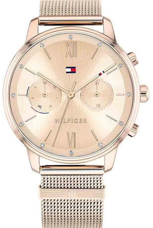 Tommy Hilfiger Blake Quartz Gold Dial Gold Mesh Bracelet Watch for Women - 1782303 Authentic Buy Shop Now