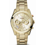 Fossil Boyfriend Gold Dial Gold Steel Strap Watch for Women - ES3884 Authentic Buy Shop Now