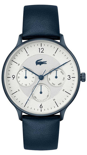 Lacoste Club White Dial Blue Leather Strap Watch for Men - 2011140 Authentic Buy Shop Now