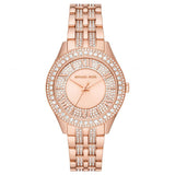 Michael Kors Harlowe Rose Gold Dial Rose Gold Steel Strap Watch For Women - MK4710 Authentic Buy Shop Now