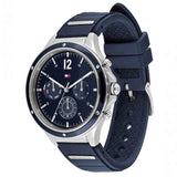 Tommy Hilfiger Eve Chronograph Quartz Blue Dial Blue Rubber Strap Watch For Women - 1782281 Authentic Buy Shop Now