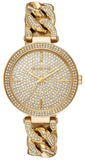 Michael Kors Catelyn Crystals Gold Dial Gold Steel Strap Watch For Women - MK4674 Authentic Buy Shop Now