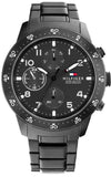Tommy Hilfiger Jimmy Chronograph Grey Dial Grey Steel Strap Watch For Men - 1791951 Authentic Buy Shop Now