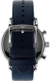Emporio Armani Luigi Chronograph Blue Dial Black Leather Strap Watch For Men - AR1736 Authentic Buy Shop Now
