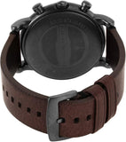 Emporio Armani Classic Chronograph Black Dial Brown Leather Strap Watch For Men - AR1919 Authentic Buy Shop Now