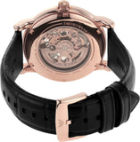 Emporio Armani Luigi Skeleton Silver Dial Black Leather Strap Watch For Men - AR60007 Authentic Buy Shop Now