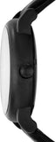 Emporio Armani Meccanico Automatic Skeleton Dial Black Leather Strap Watch For Men - AR60008 Authentic Buy Shop Now