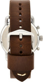 Fossil The Commuter White Dial Brown Leather Strap Watch for Men - FS5402 Authentic Buy Shop Now