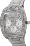 Guess Raven Diamonds Silver Dial Silver Steel Strap Watch for Women - GW0104L1 Authentic Buy Shop Now