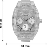 Guess Raven Diamonds Silver Dial Silver Steel Strap Watch for Women - GW0104L1 Authentic Buy Shop Now