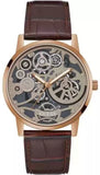 Guess Gadget Brown Dial Brown Leather Strap Watch for Men - GW0570G2 Authentic Buy Shop Now